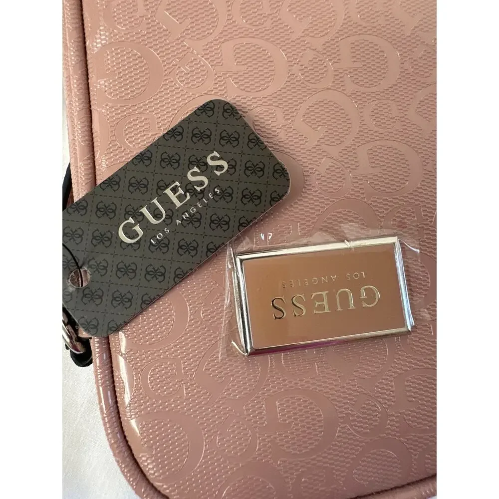 Guess Terence Mini Crossbody Phone Purse Cards Accessories Adj strap Dusty Mauve